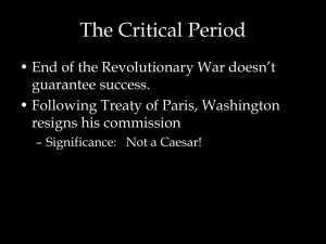 The Critical Period
