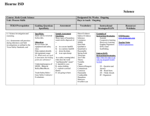 Hearne ISD Science