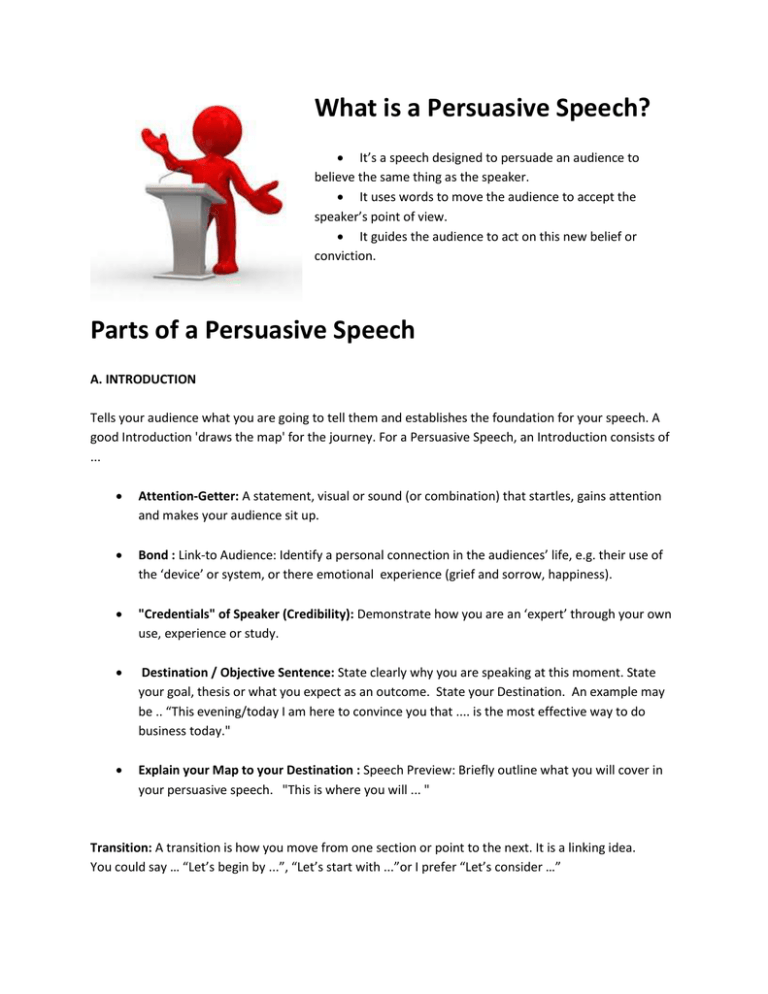what is persuasive speech