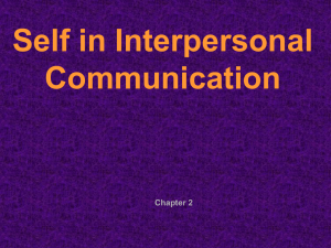 Self-Concept & Identity Management in Communication