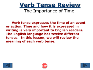 Verb Tenses Review