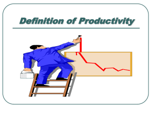 PRODUCTIVITY MANAGEMENT