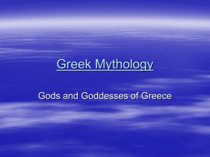 Greek Mythology - Brookwood High School
