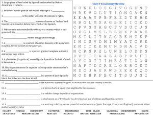 Unit 3 Vocabulary Review