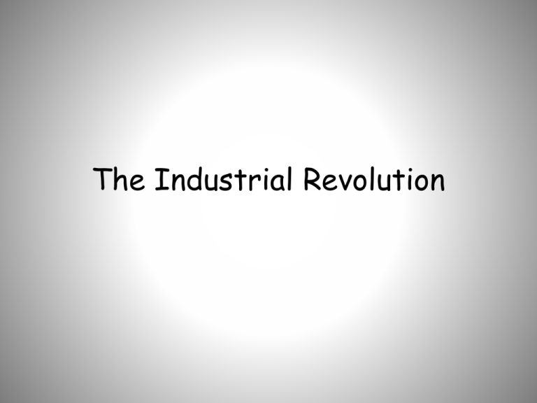 Industrial Revolution Review Questions