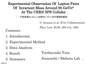 Experimental Observation Of Lepton Pairs Of