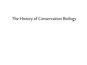 Some History of Conservation Biology