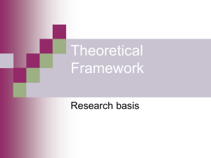 Theoretical Framework Logical Structure