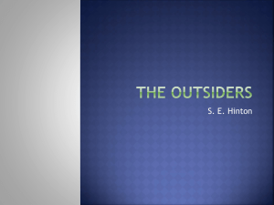 The Outsiders - North Allegheny School District