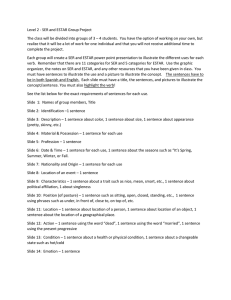 SER and ESTAR Spanish Project: PowerPoint Instructions
