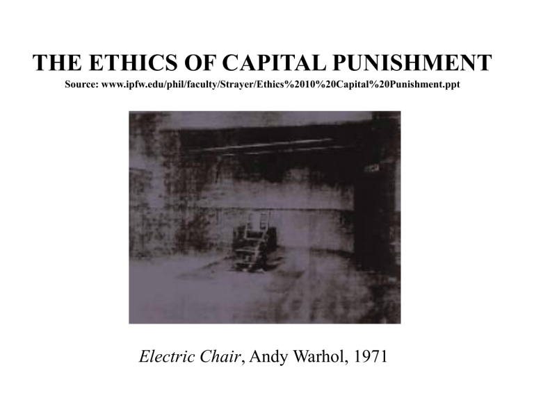 the ethics of capital punishment