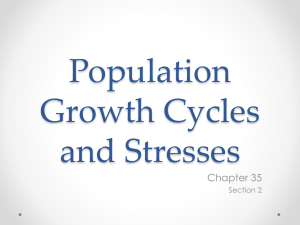 Population Growth and Stresses PPT