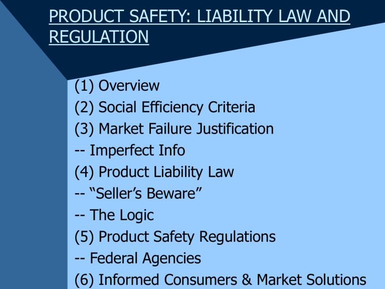 product-safety-liability-law-and-regulation