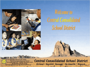 About Central Schools - Central Consolidated School District