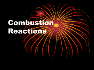 Combustion Reactions - Riverside Rebel Science