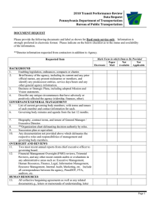 Document Request Form - Pennsylvania Department of Transportation
