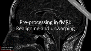 Pre-processing: Realigning and unwarping