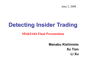 Detecting Insider Trading