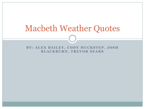 Macbeth Weather Quotes