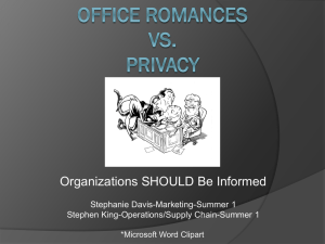 Office romances Vs. Privacy