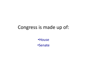 Congress is made up of: