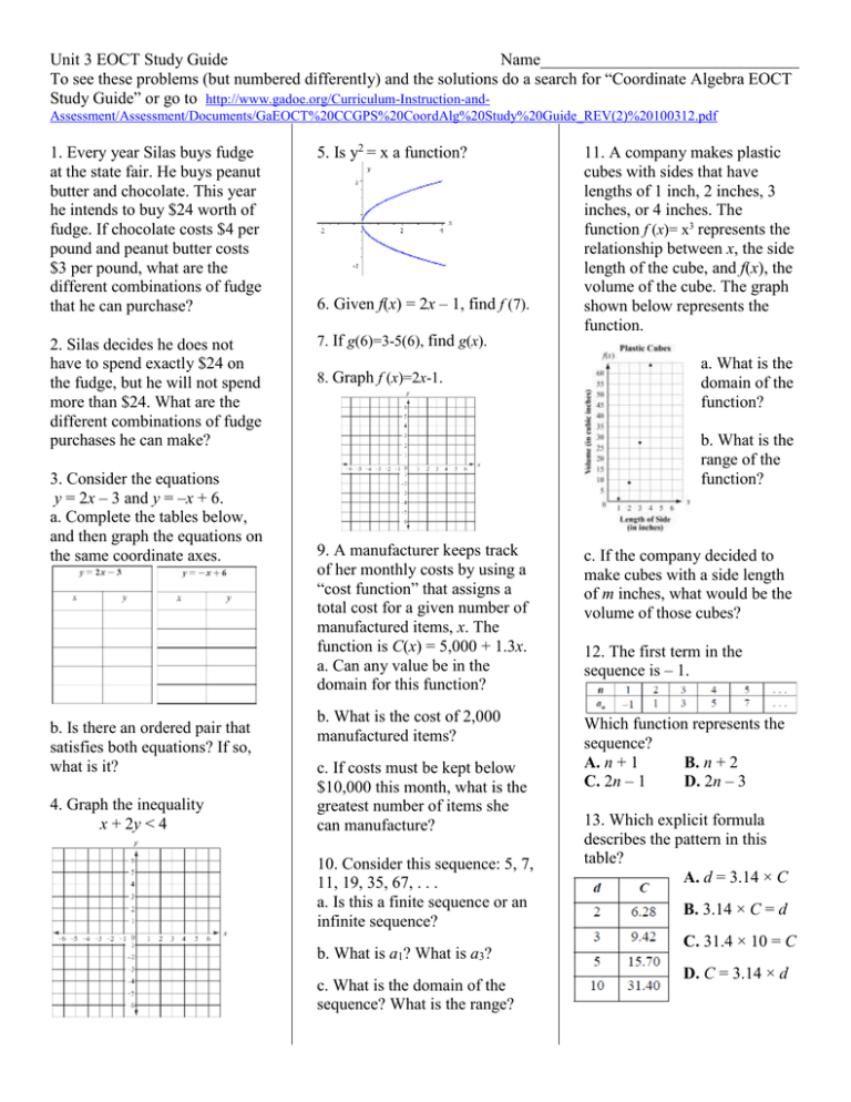 unit data and statistics homework 3 answer key