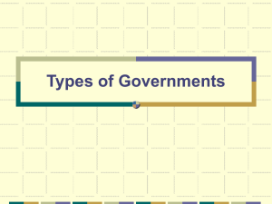 Types of Governments