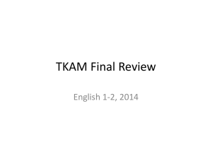 TKAM Final Review