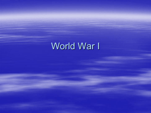 World War I End