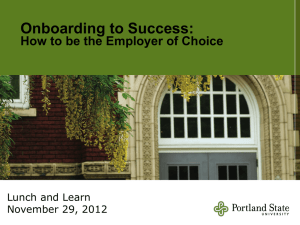 Onboarding to Success