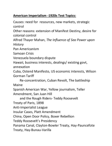Causes: need for resources, new markets, strategic