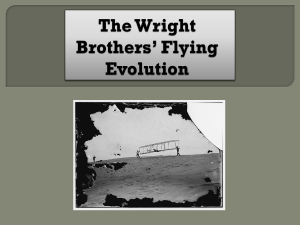 The Wright Brother's Flying Evolution lesson plan