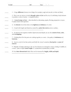 Art Elements & Principles Worksheet