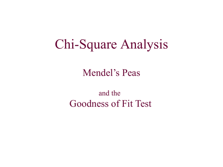 Chi square analysis