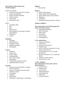 Fall Semester Exam Study Guide