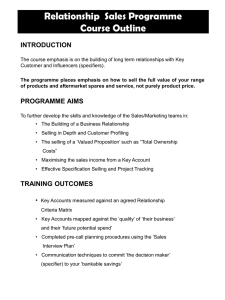 The Consultative Selling Approach