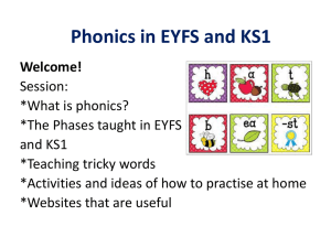 Teaching tricky words