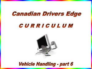 Vehicle Handling - SAMPLE LESSON