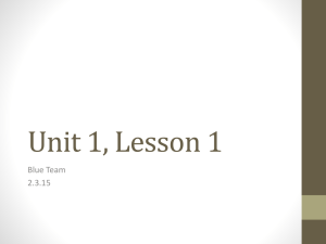 Unit 1, Lesson 1 - Issaquah Connect