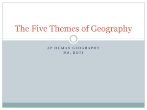 The Five Themes of Geography