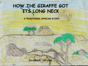 How the Giraffe Got Its Long Neck: African Folktale