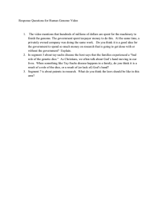 Human Genome Video Response Questions