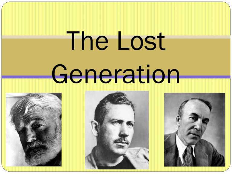 a&e biography the lost generation
