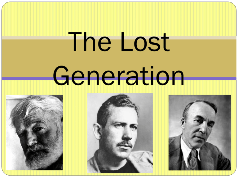 The Lost Generation