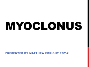 Myoclonus - UMMS Wiki