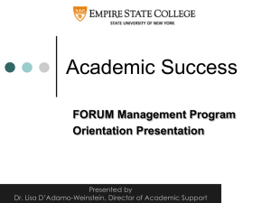 Maximizing Academic Success