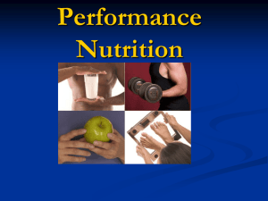 Performance Nutrition
