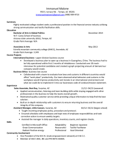 Immanuel Malone Resume - iSearch