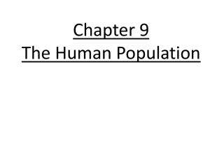 Chapter 9 The Human Population - Lakeland Regional High School