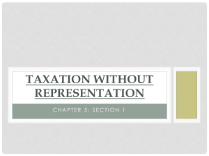 5.1 Taxation Without Representation